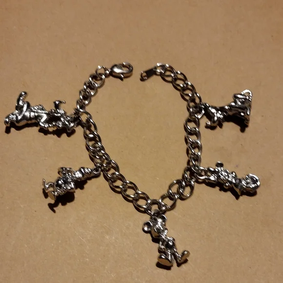 Disney Jewelry Silver Authentic Disney Charm Bracelet Poshmark
